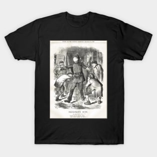 Jack the Ripper Punch Cartoon Blind Man's Buff 1888 T-Shirt